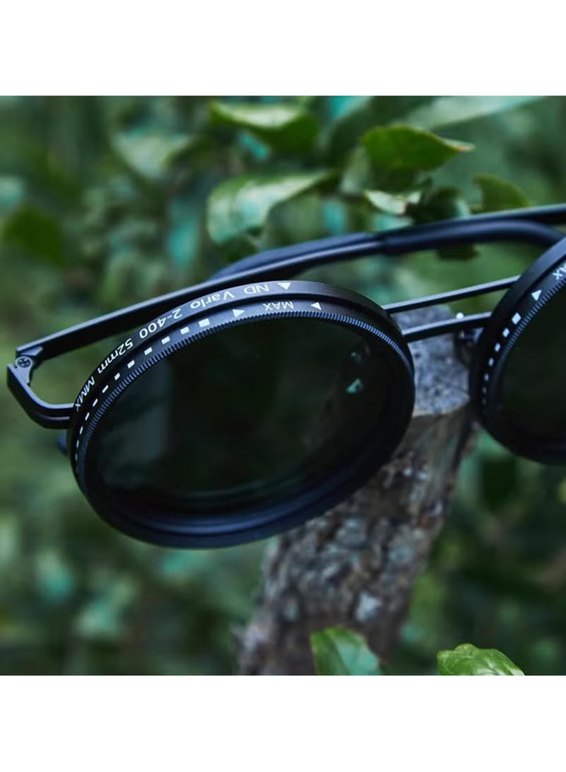 9 Gear Adjustable Tint Round Polarized Sunglasses